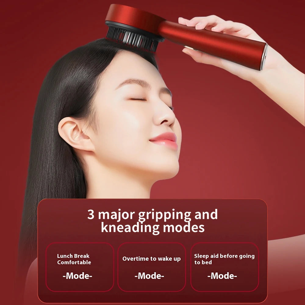 Scalp Massager Comb with Red Light Therapy