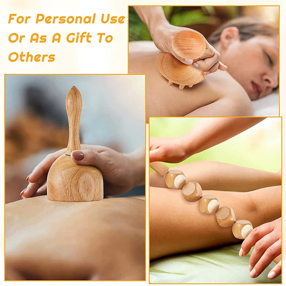 Wood Therapy Lymphatic Drainage Massager