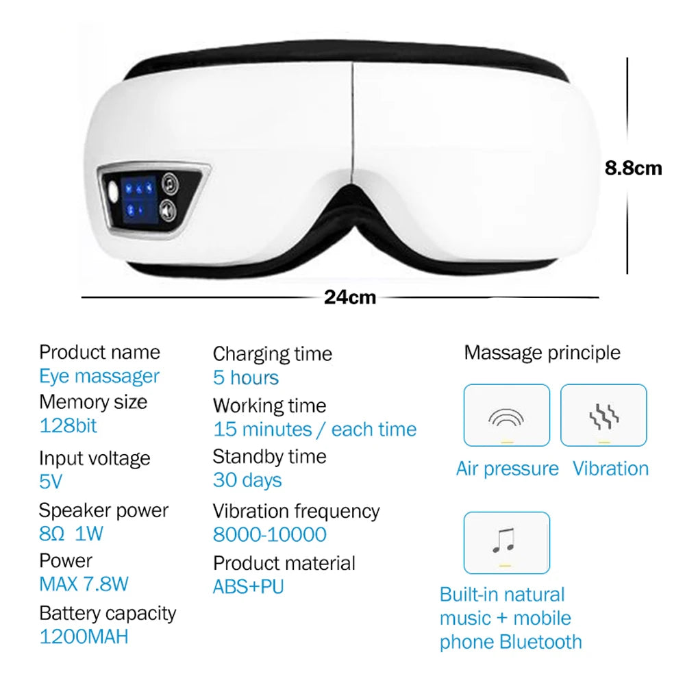 Bluetooth Eye Massager for Relaxation
