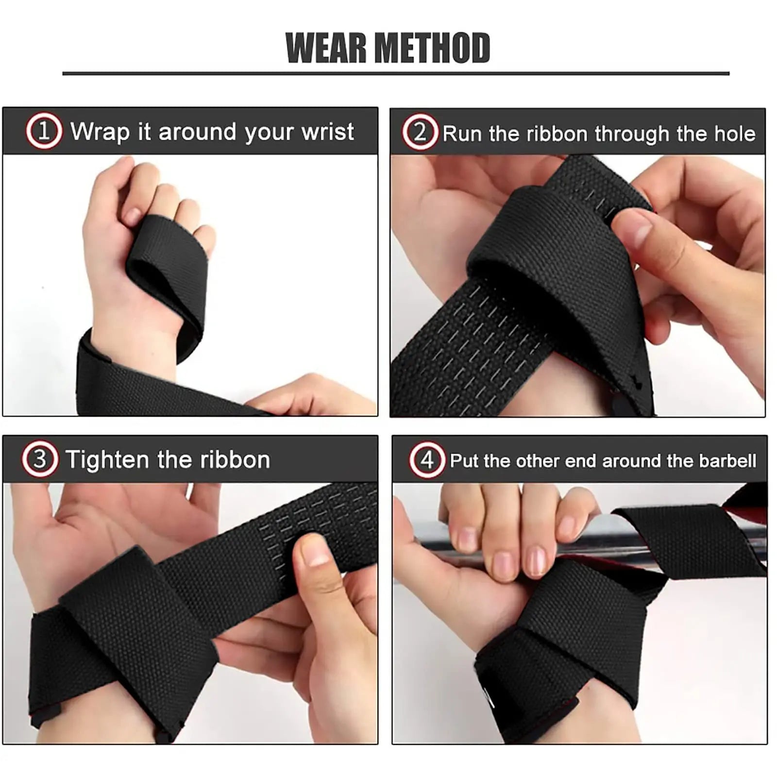 Anti-Slip Grip Lifting Straps