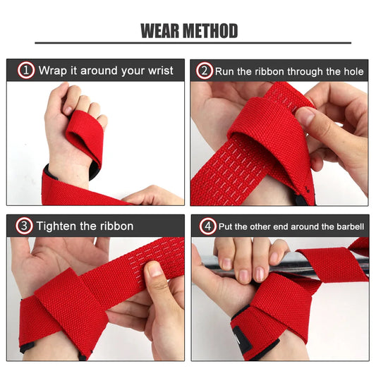 Anti-Slip Grip Lifting Straps