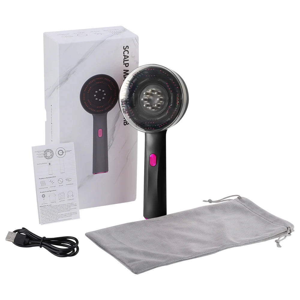 Scalp Massager Comb with Red Light Therapy