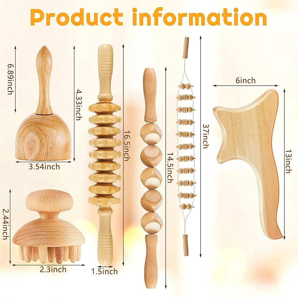 Wood Therapy Lymphatic Drainage Massager
