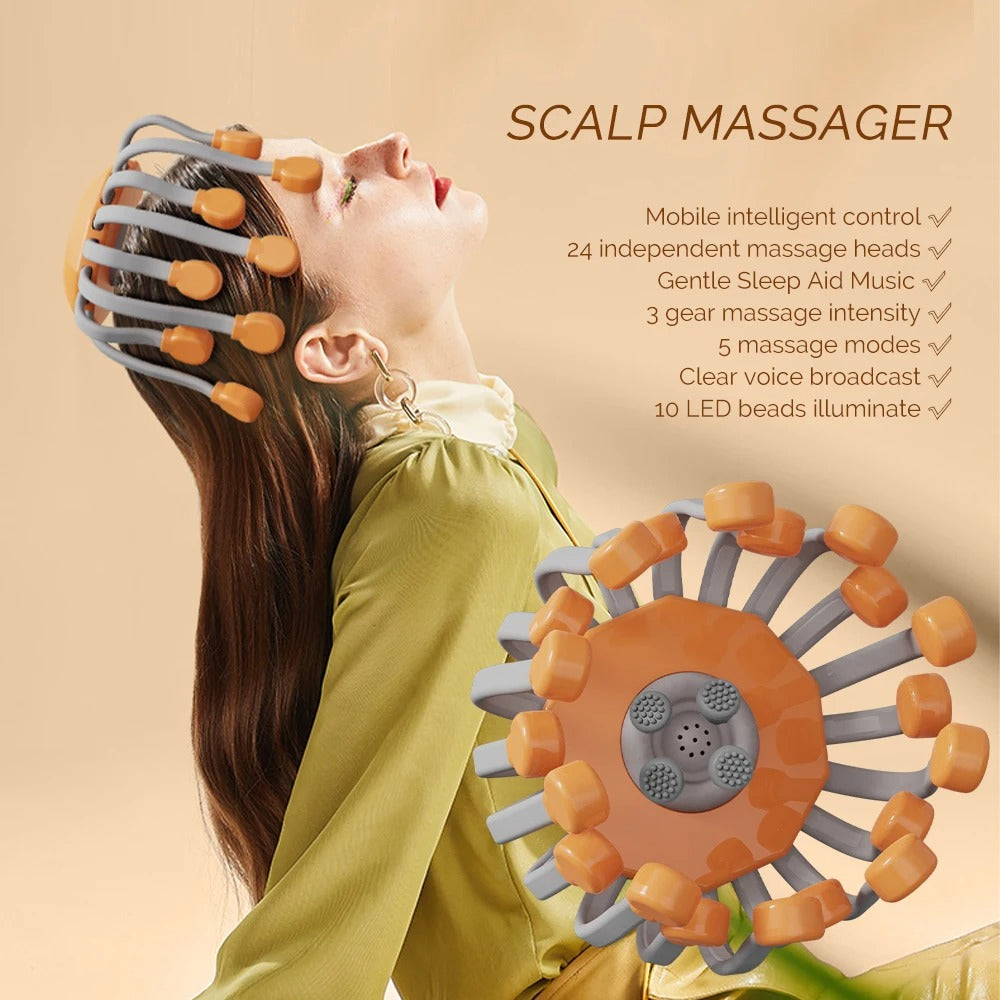 Electric Octopus Claw Head Massager