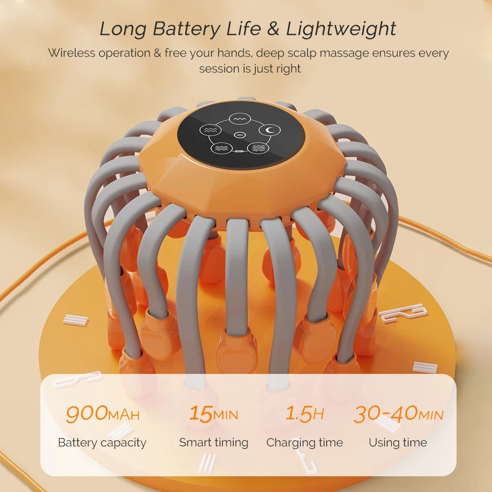 Electric Octopus Claw Head Massager