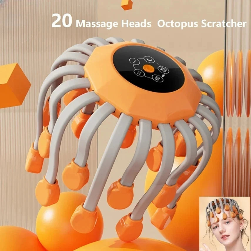 Electric Octopus Claw Head Massager