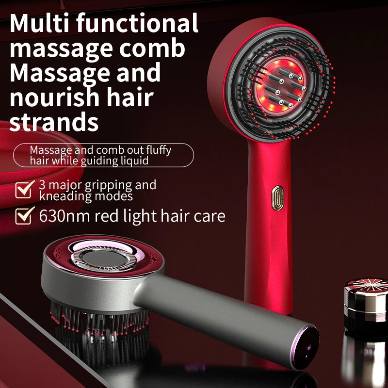 Scalp Massager Comb with Red Light Therapy